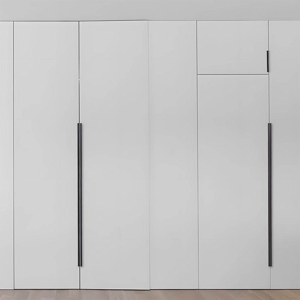 Minimalist Black & Gold Invisible Cabinet Edge Pulls