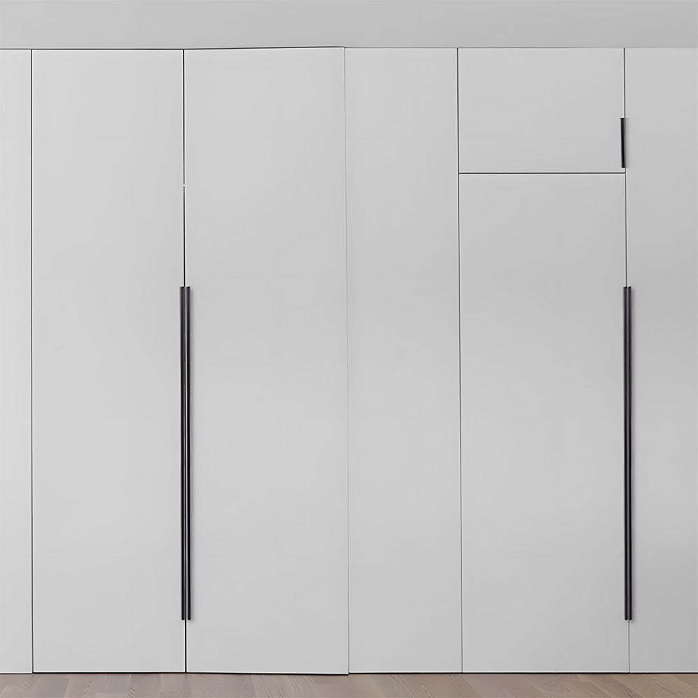Minimalist Black & Gold Invisible Cabinet Edge Pulls