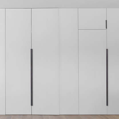 Minimalist Black & Gold Invisible Cabinet Edge Pulls