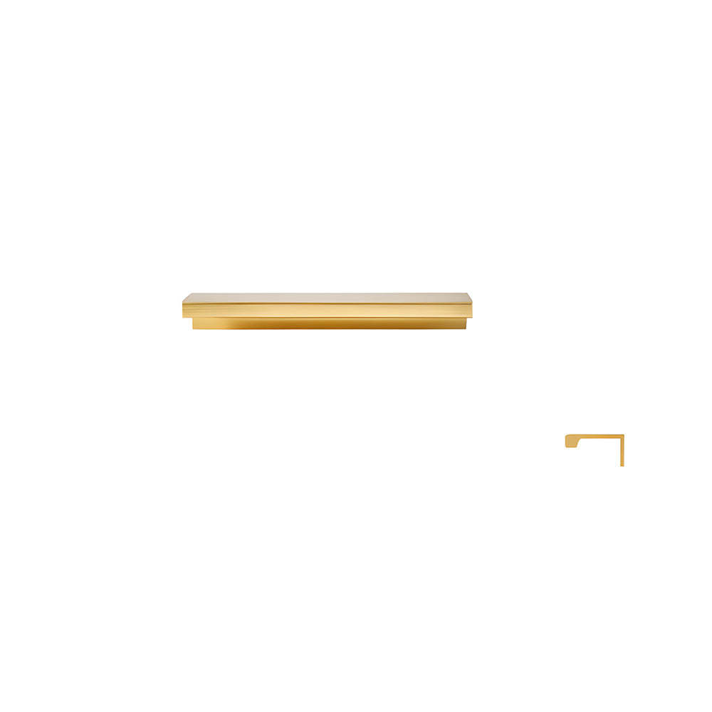 Minimalist Black & Gold Invisible Cabinet Edge Pulls