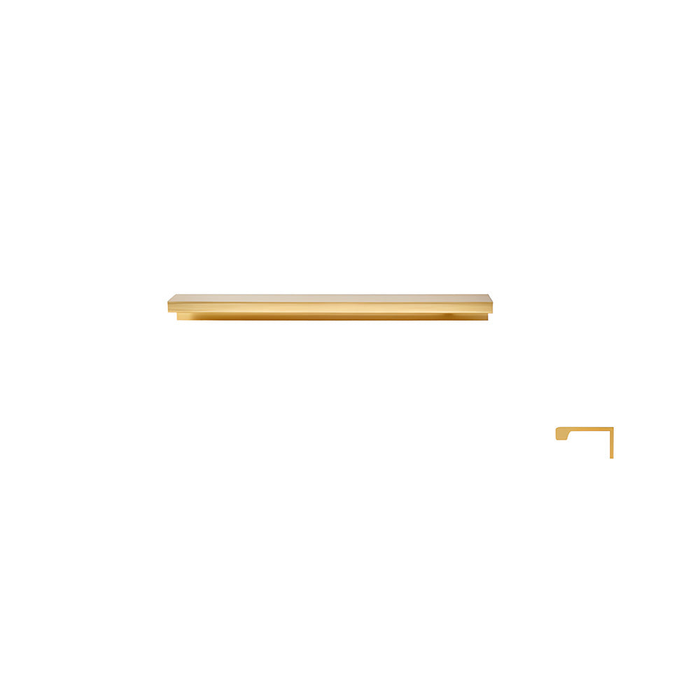 Minimalist Black & Gold Invisible Cabinet Edge Pulls