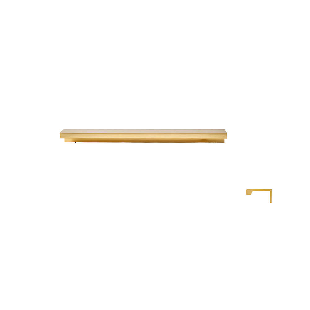 Minimalist Black & Gold Invisible Cabinet Edge Pulls