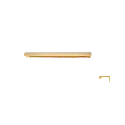 Minimalist Black & Gold Invisible Cabinet Edge Pulls