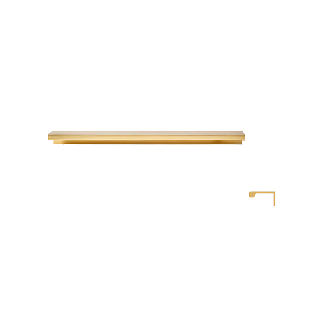 Minimalist Black & Gold Invisible Cabinet Edge Pulls