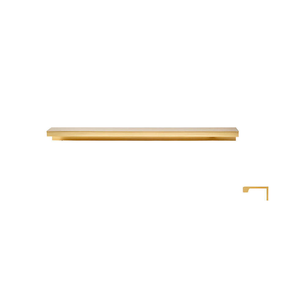 Minimalist Black & Gold Invisible Cabinet Edge Pulls
