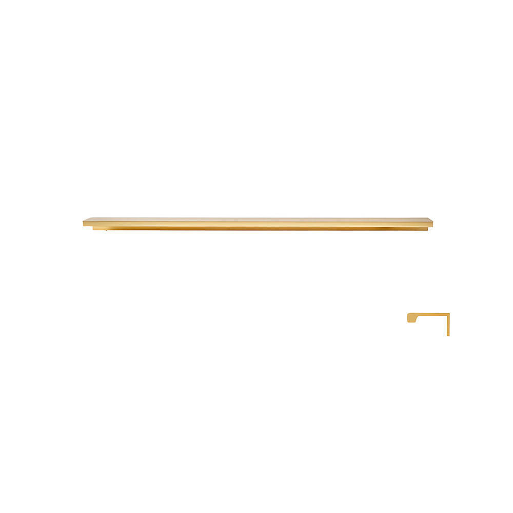 Minimalist Black & Gold Invisible Cabinet Edge Pulls