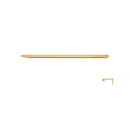 Minimalist Black & Gold Invisible Cabinet Edge Pulls