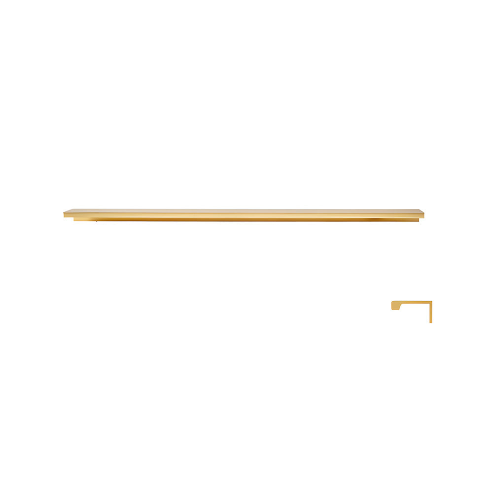 Minimalist Black & Gold Invisible Cabinet Edge Pulls