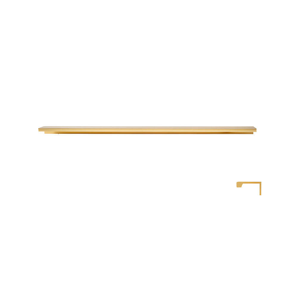 Minimalist Black & Gold Invisible Cabinet Edge Pulls