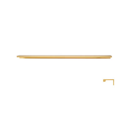Minimalist Black & Gold Invisible Cabinet Edge Pulls