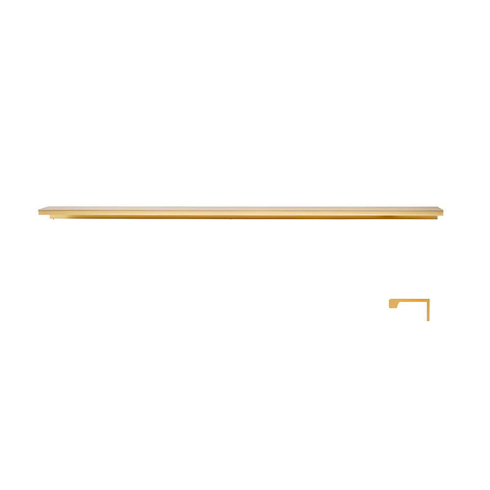 Minimalist Black & Gold Invisible Cabinet Edge Pulls