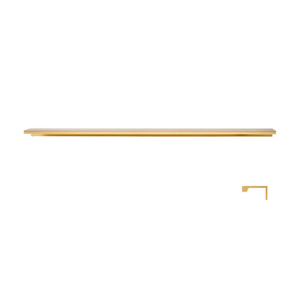 Minimalist Black & Gold Invisible Cabinet Edge Pulls