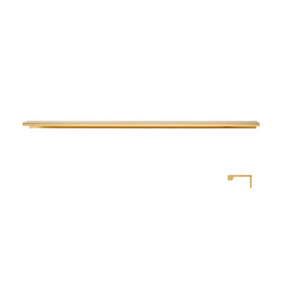 Minimalist Black & Gold Invisible Cabinet Edge Pulls