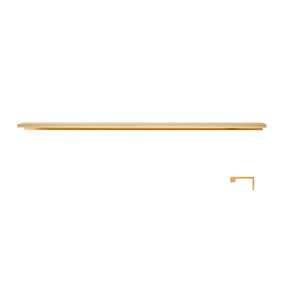 Minimalist Black & Gold Invisible Cabinet Edge Pulls