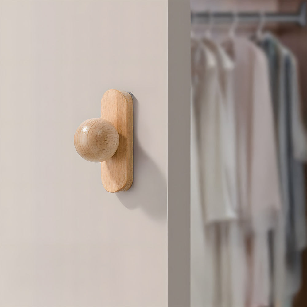 Minimalist Natural Wood Cabinet Pulls for Kitchen Drawer
