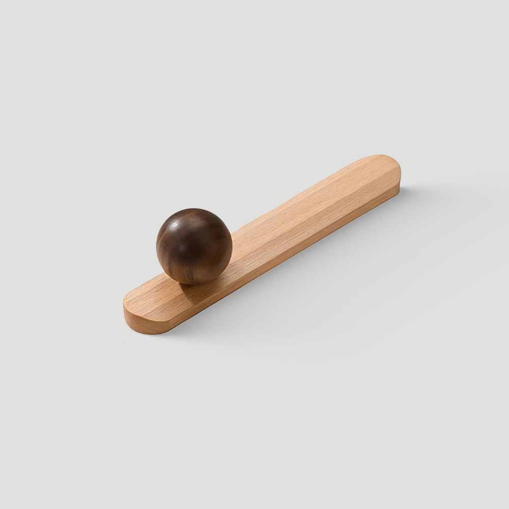 Minimalist Natural Wood Cabinet Pulls for Kitchen Drawer