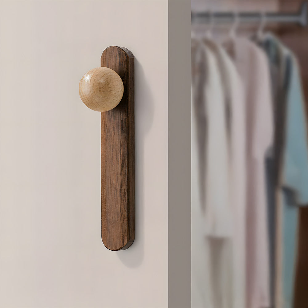 Minimalist Natural Wood Cabinet Pulls for Kitchen Drawer