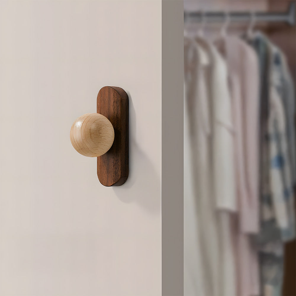 Minimalist Natural Wood Cabinet Pulls for Kitchen Drawer