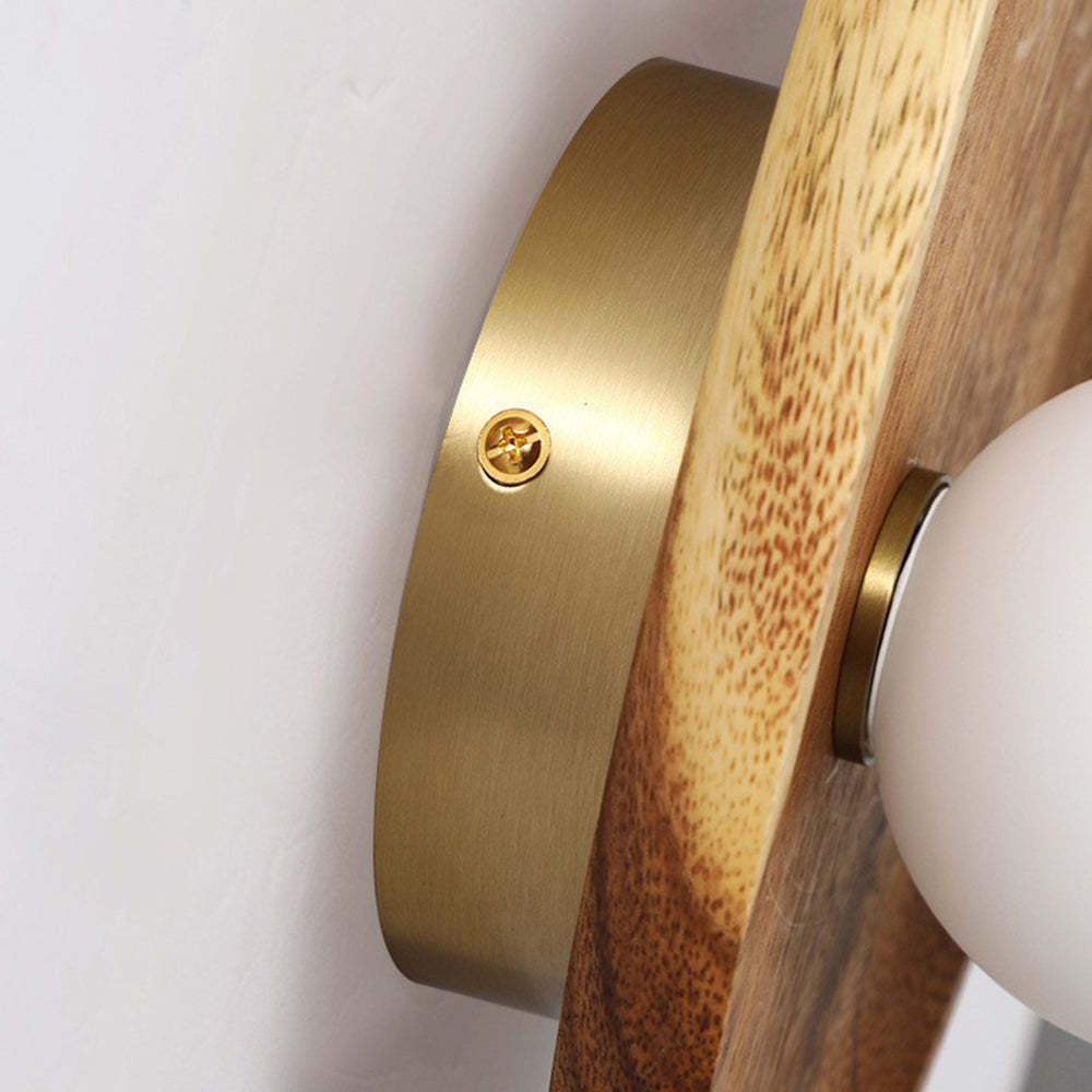 Wabi-sabi Simple Solid Wood Wall Light -Homdiy
