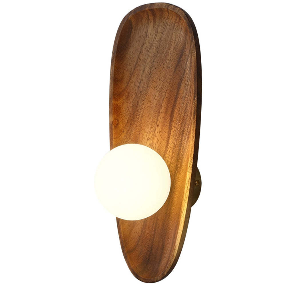 Wabi-sabi Simple Solid Wood Wall Light -Homdiy