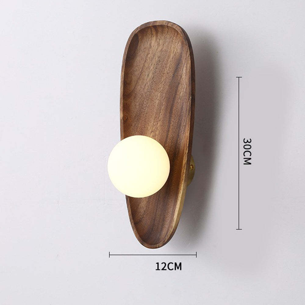 Wabi-sabi Simple Solid Wood Wall Light -Homdiy