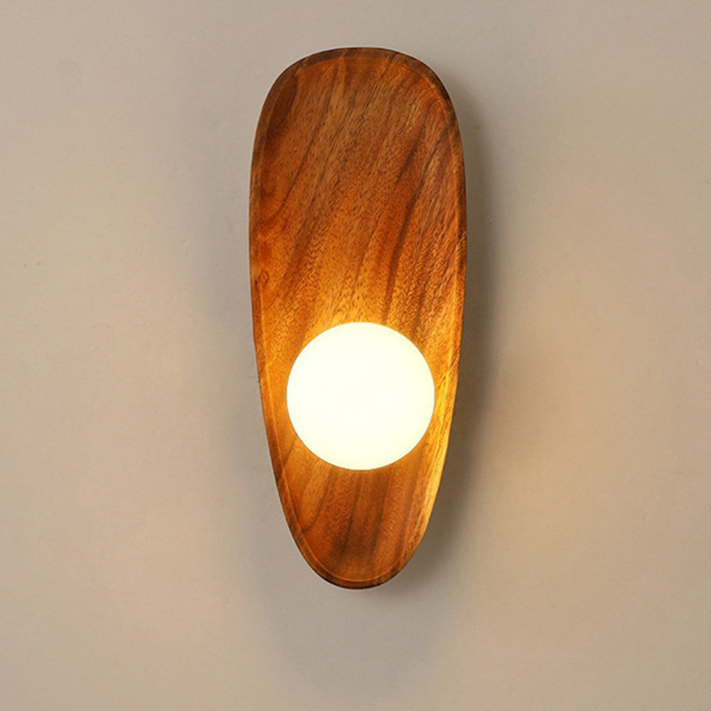 Wabi-sabi Simple Solid Wood Wall Light -Homdiy