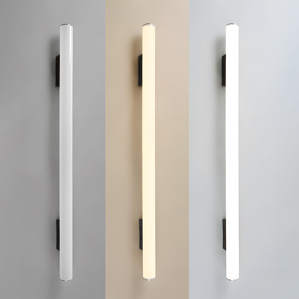 Minimalist White LED Outdoor Wall Light