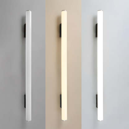 Minimalist White LED Outdoor Wall Light
