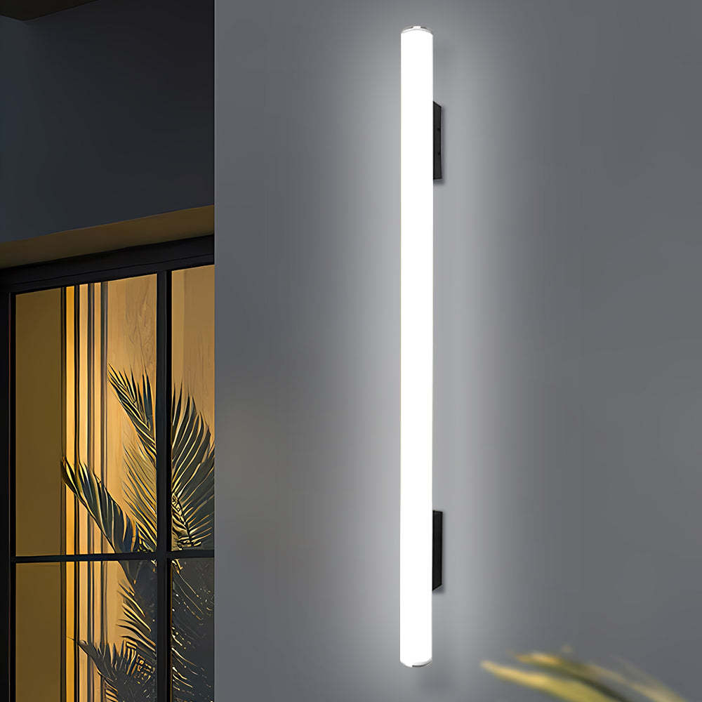 Minimalist White LED Outdoor Wall Light