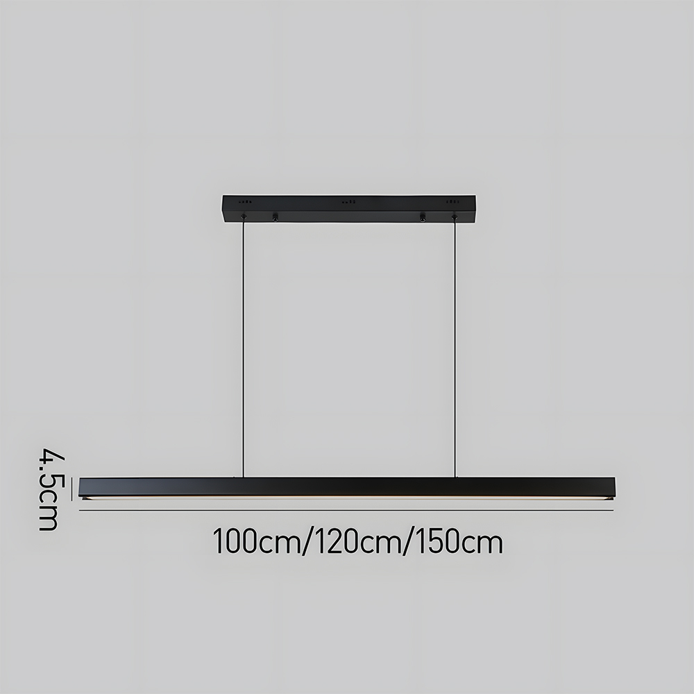 Modern Acrylic Minimalist Linear LED Pendant Light For Dining Room