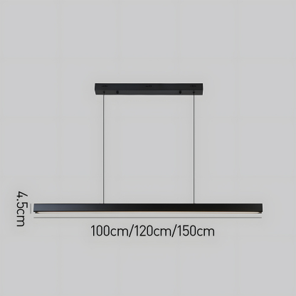 Modern Acrylic Minimalist Linear LED Pendant Light For Dining Room