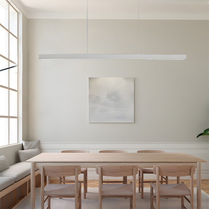 Modern Acrylic Minimalist Linear LED Pendant Light For Dining Room