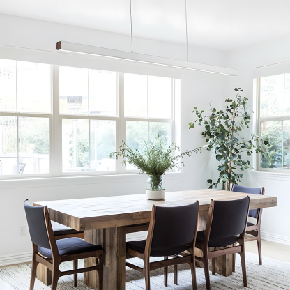 Modern Acrylic Minimalist Linear LED Pendant Light For Dining Room
