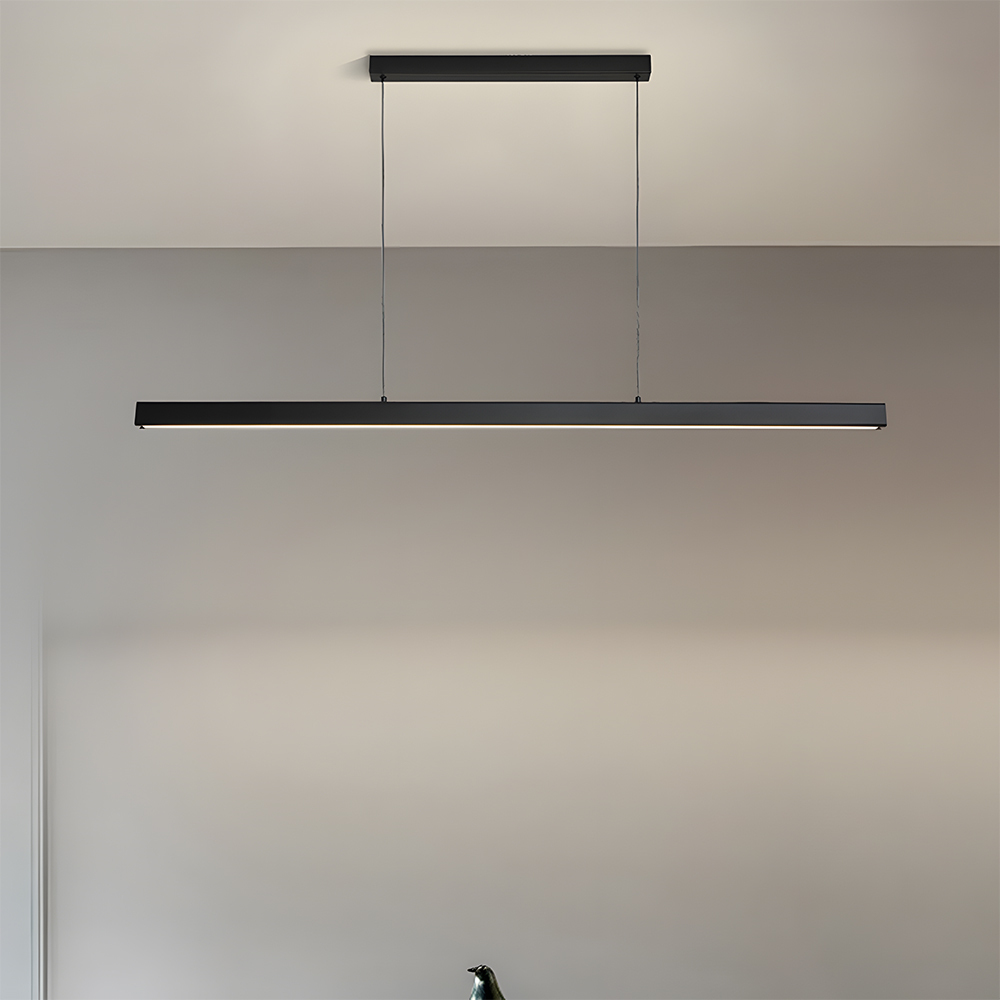 Modern Acrylic Minimalist Linear LED Pendant Light For Dining Room