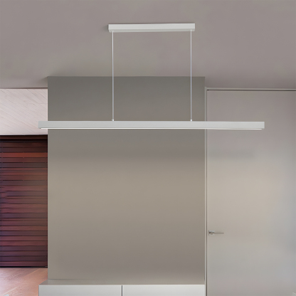 Modern Acrylic Minimalist Linear LED Pendant Light For Dining Room
