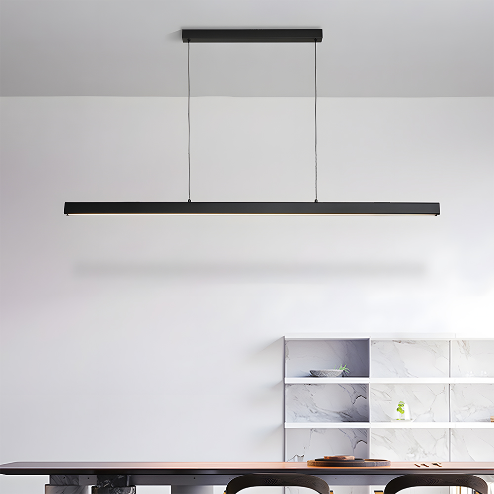 Modern Acrylic Minimalist Linear LED Pendant Light For Dining Room