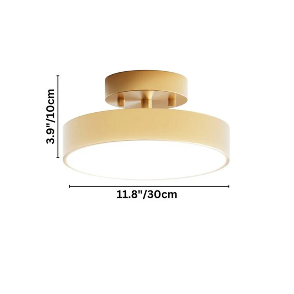 Modern Acrylic Semi Flush Mount Ceiling Light 