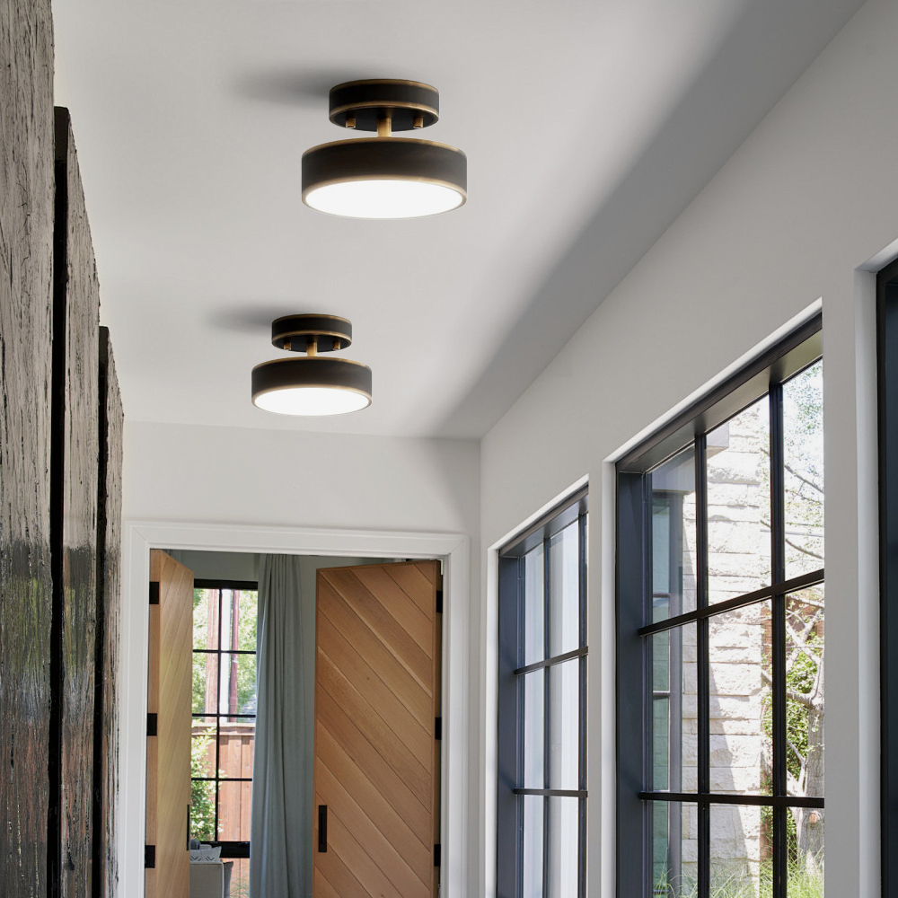 Modern Acrylic Semi Flush Mount Ceiling Light 
