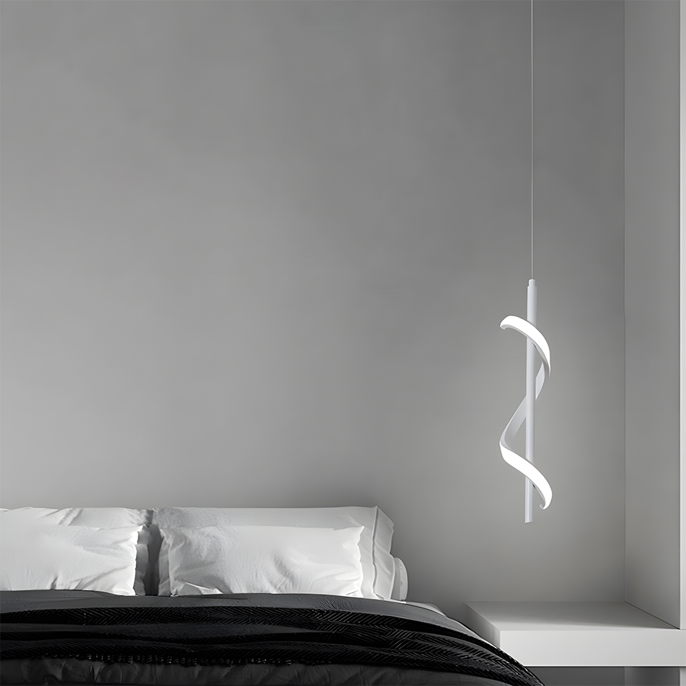 Modern Aluminum Slim Vertical LED Kitchen Island Hanging Light 