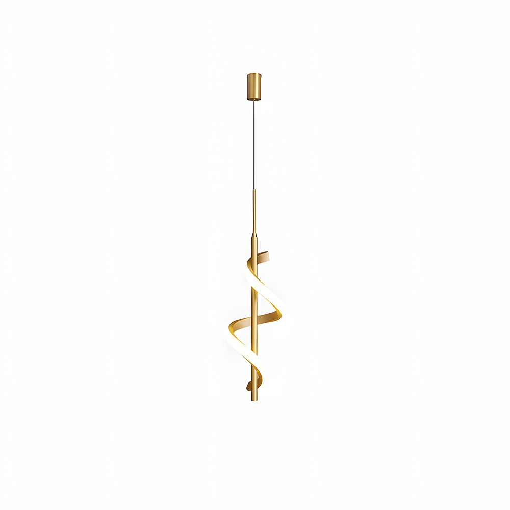 Modern Aluminum Slim Vertical LED Kitchen Island Hanging Light 