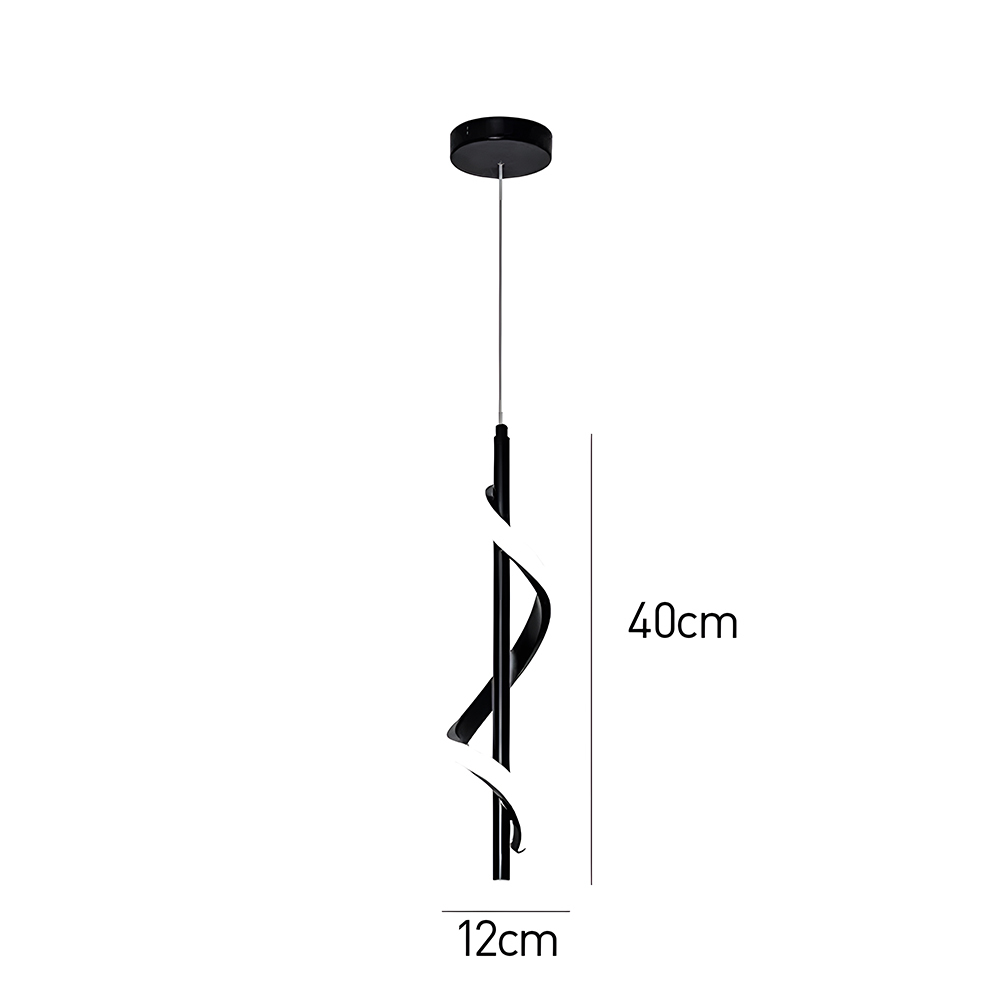 Modern Aluminum Slim Vertical LED Kitchen Island Hanging Light 