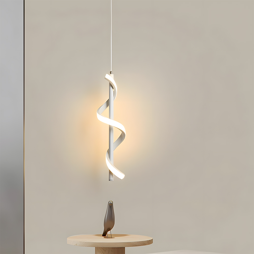 Modern Aluminum Slim Vertical LED Kitchen Island Hanging Light 