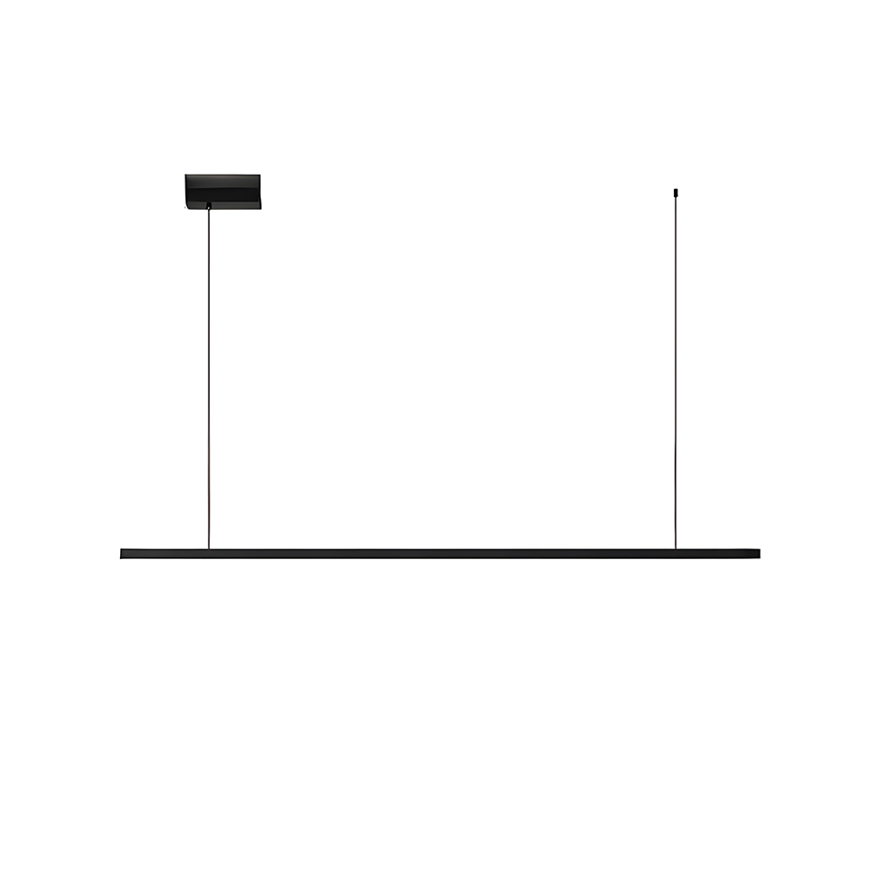 Modern Black Dimmable LED Linear Pendant Light 