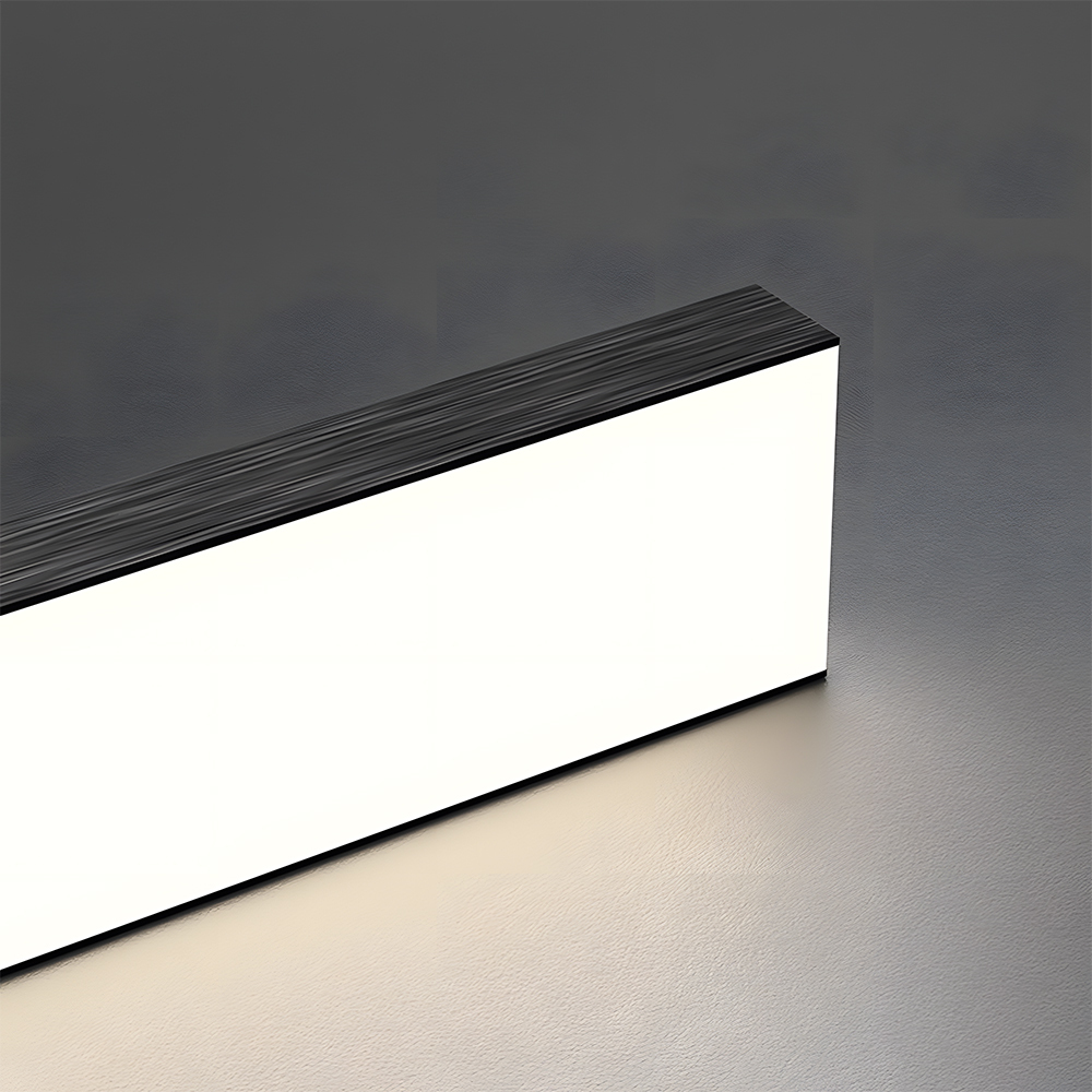 Modern Black Dimmable LED Linear Pendant Light 