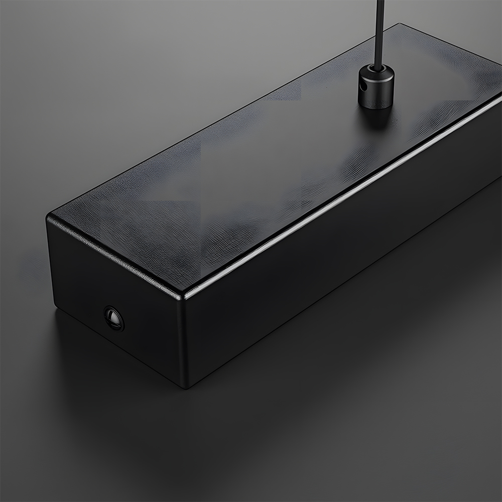 Modern Black Dimmable LED Linear Pendant Light 