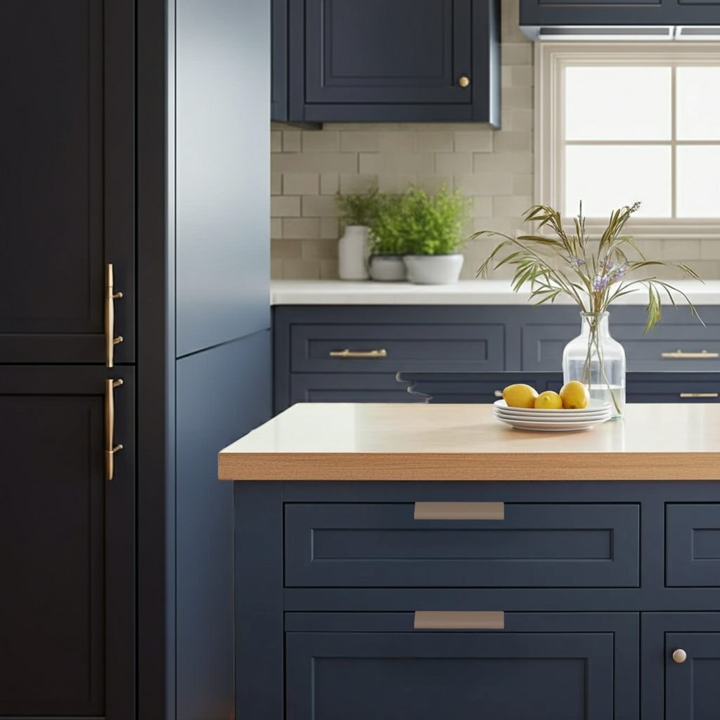 Modern Colorful Aluminum Edge Pulls for Kitchen Drawers