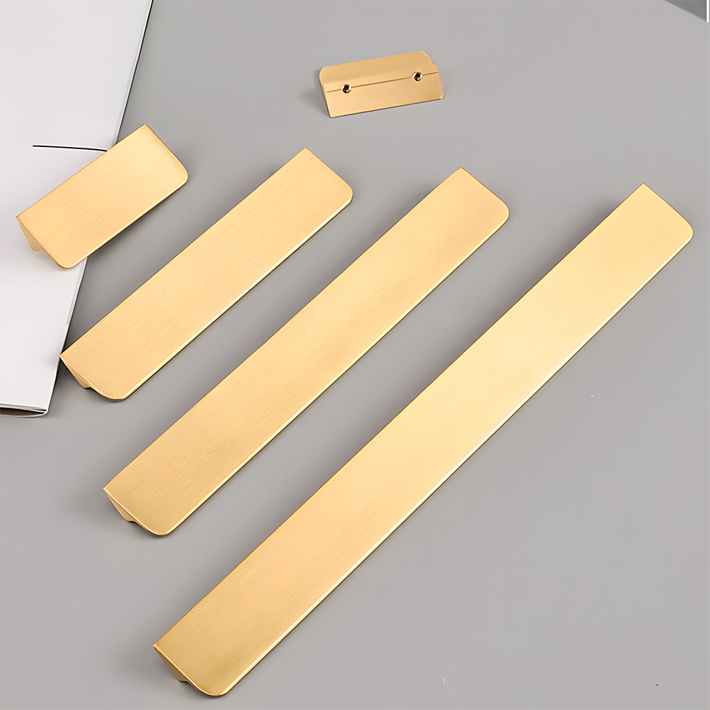 Modern Classic Gold Brass kitchen Drawer Pulls