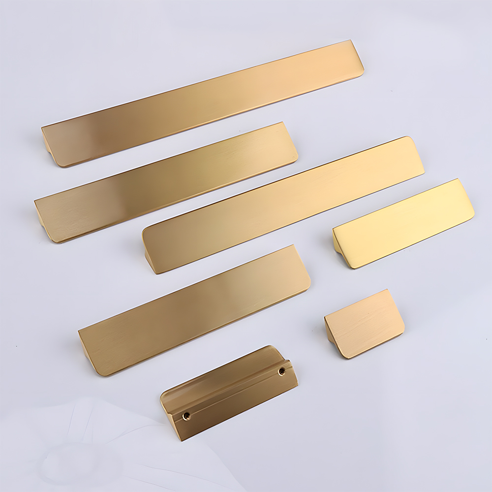 Modern Classic Gold Brass kitchen Drawer Pulls