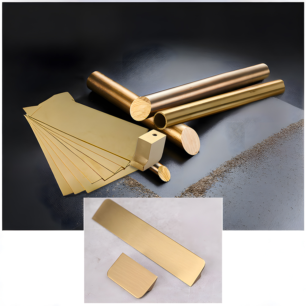 Modern Classic Gold Brass kitchen Drawer Pulls