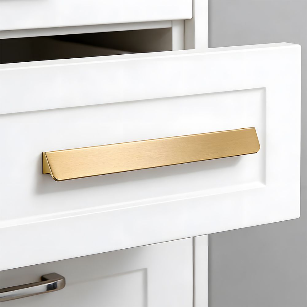 Modern Classic Gold Brass kitchen Drawer Pulls